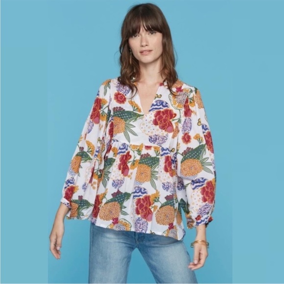 Roberta Roller Rabbit Tops - Roberta Roller Rabbit Cheri Floral Top Tunic